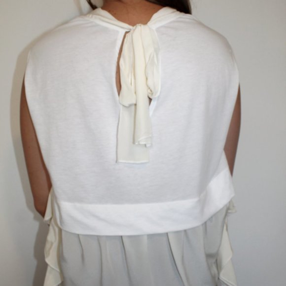 MIU MIU FLOWY BOW TIE BLOUSE - Picture 3 of 6